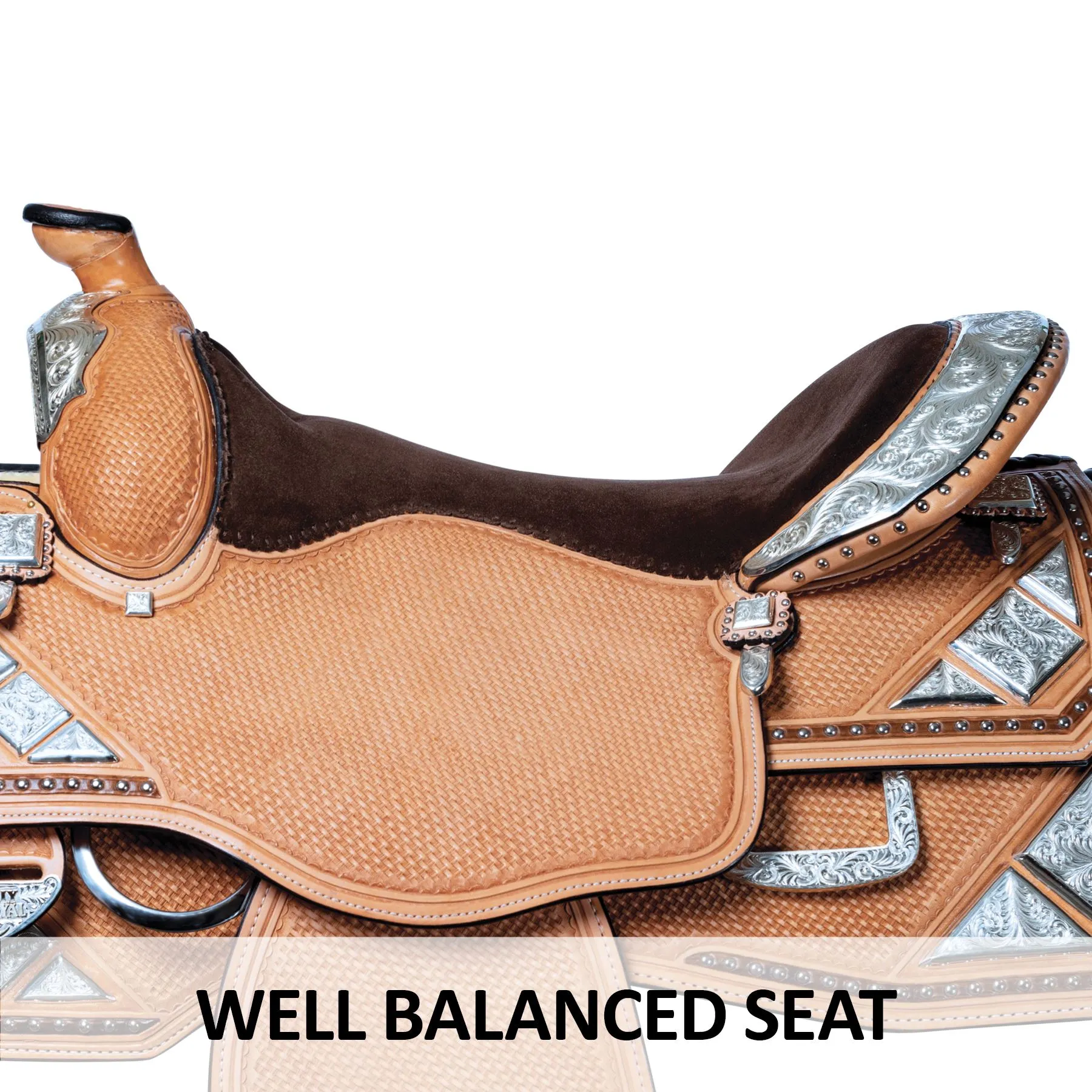 Billy Royal® Platinum Trifecta Sterling Show Saddle 4 Billy Royal® Platinum Trifecta Sterling Show Saddle - Image 4