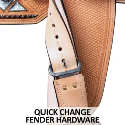 Billy Royal® Platinum Trifecta Sterling Show Saddle 18 Billy Royal® Platinum Trifecta Sterling Show Saddle -Weaver Leather Shop 43353 feature f overlay