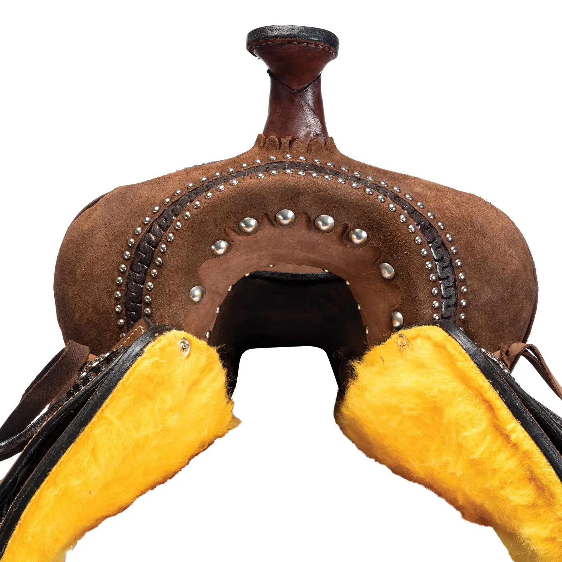 Double S Studded Roughout Barrel Saddle 12 Double S Studded Roughout Barrel Saddle - Image 12