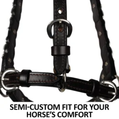 Billy Royal® Scalloped Silver Western Horse Show Halter 10 Billy Royal® Scalloped Silver Western Horse Show Halter -Weaver Leather Shop 43619 feature c overlay