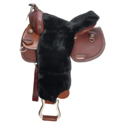 Just Merino Sheepskin Western Seat Saver -Weaver Leather Shop 44033 black
