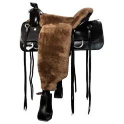 Just Merino Sheepskin Western Seat Saver -Weaver Leather Shop 44033 brown