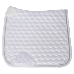 Schneiders Satin Dressage Saddle Pad With Fleece -Weaver Leather Shop 44625 white