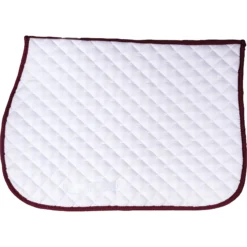 Dura-Tech® White All Purpose Horse Saddle Pad -Weaver Leather Shop 44744 whitemerlot