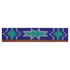 Double S Beaded Breastcollar -Weaver Leather Shop 44870 turquoise