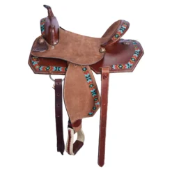 Double S Beaded Barrel Saddle