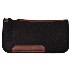Diamond Wool Black Gold Premium Contoured Tough Western Saddle Pad -Weaver Leather Shop 45252 gray