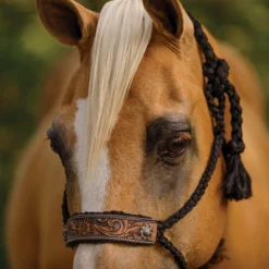 Schneiders® Mule Tape Rope Halter With Tooled Nose 9 Schneiders® Mule Tape Rope Halter With Tooled Nose -Weaver Leather Shop 45280 alt b