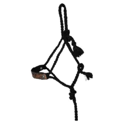 Schneiders® Mule Tape Rope Halter With Tooled Nose 13 Schneiders® Mule Tape Rope Halter With Tooled Nose -Weaver Leather Shop 45280 black