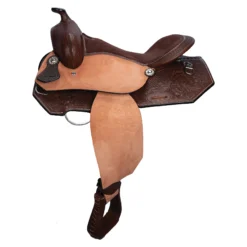 Double S Tooled Skirt Western Saddle