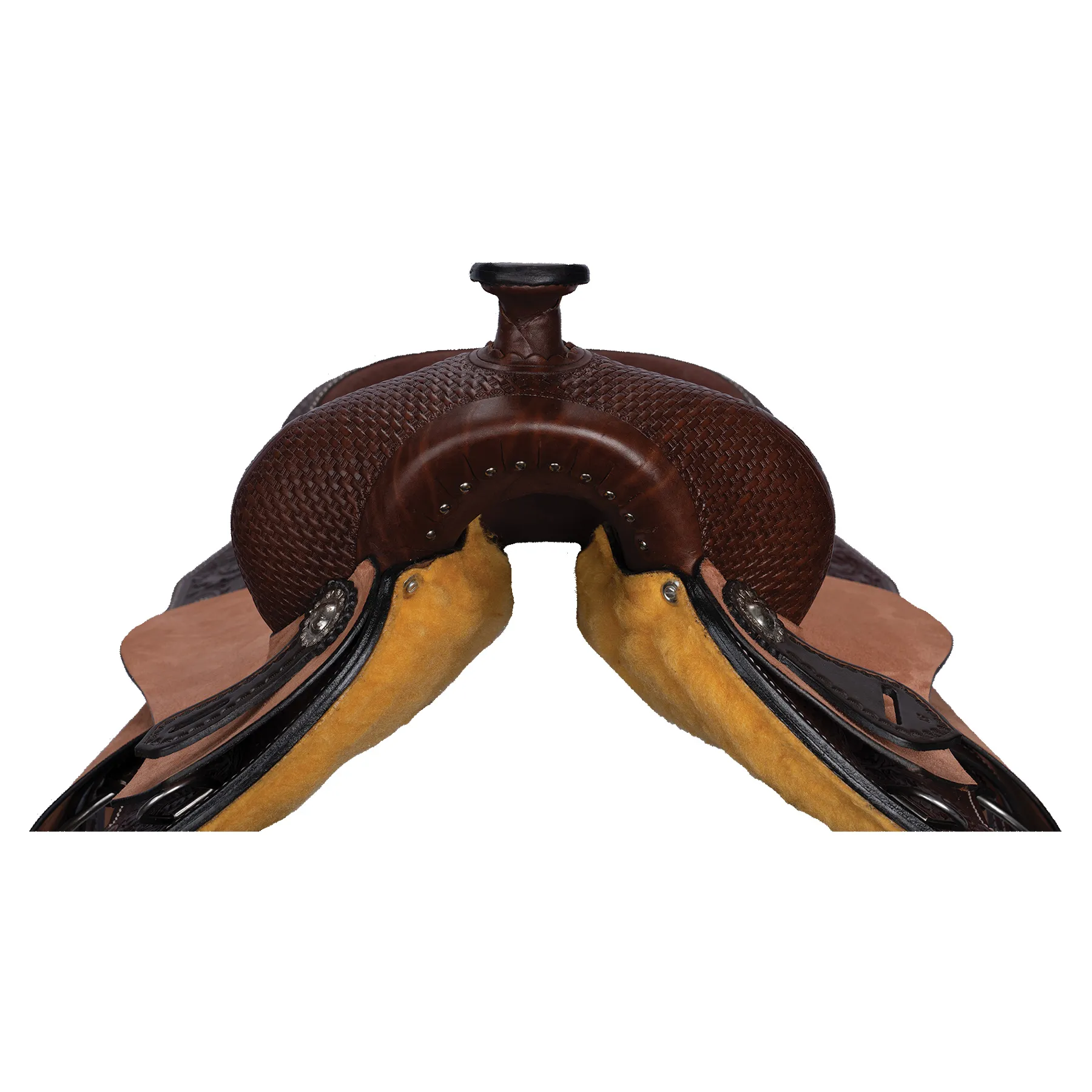 Double S Tooled Skirt Western Saddle 2 Double S Tooled Skirt Western Saddle - Image 2