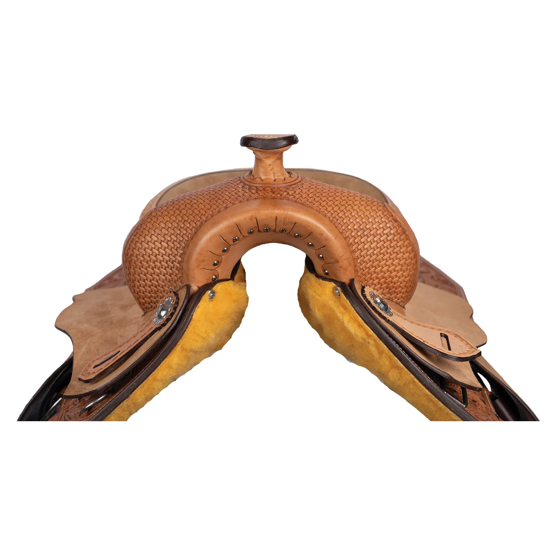 Double S Tooled Roughout Western Saddle 2 Double S Tooled Roughout Western Saddle - Image 2