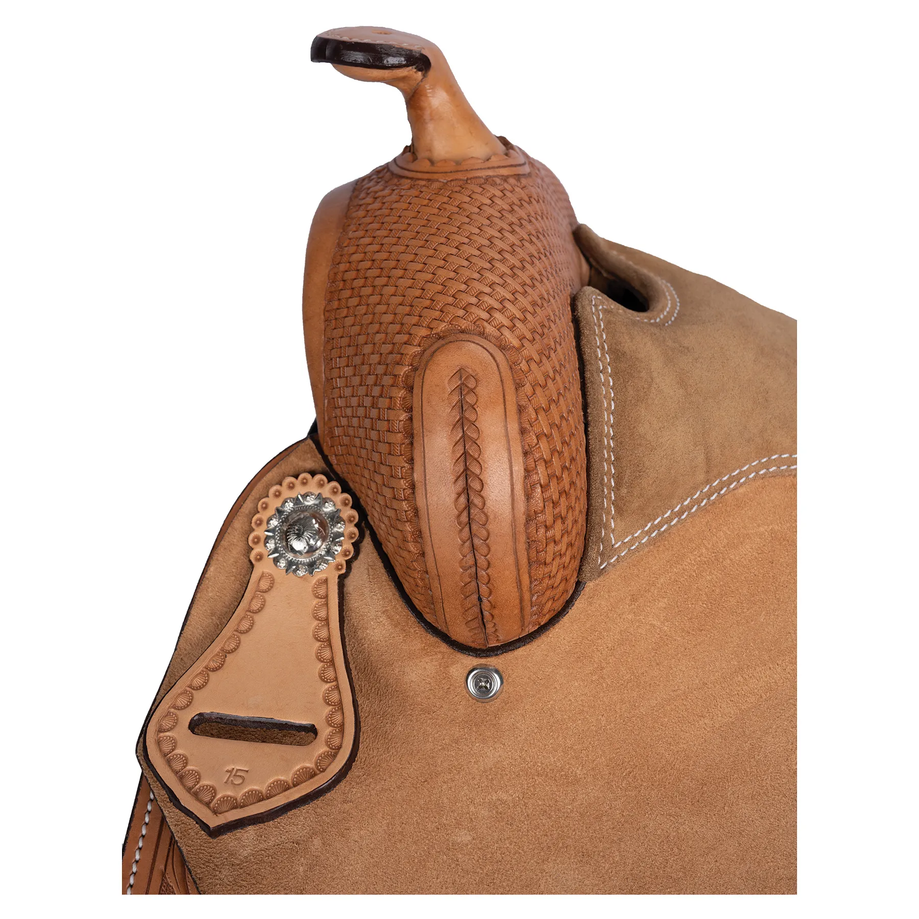 Double S Tooled Roughout Western Saddle 6 Double S Tooled Roughout Western Saddle - Image 6