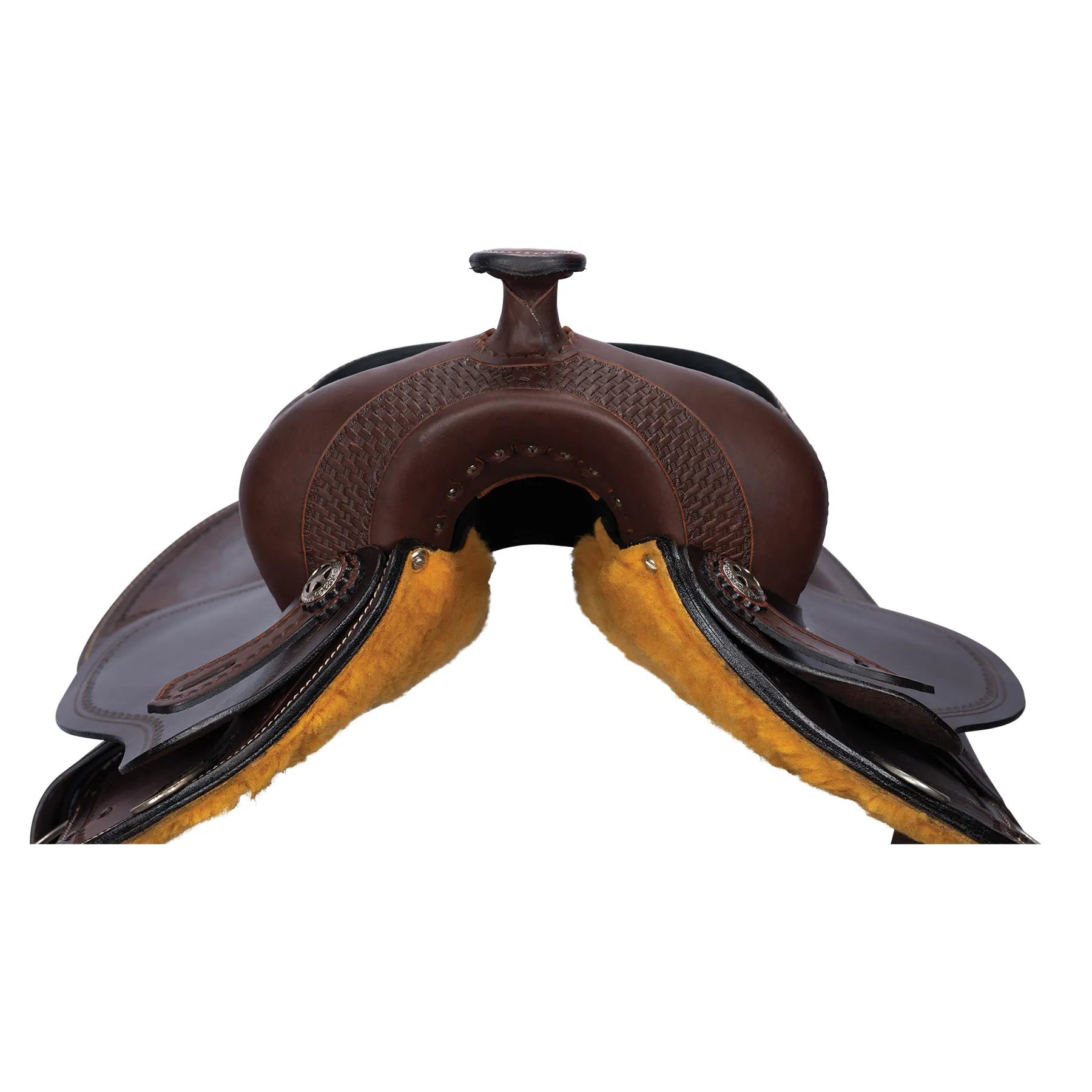 Double S Tooled Youth Western Saddle 2 Double S Tooled Youth Western Saddle - Image 2