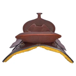 Double S Tooled Border Western Saddle 9 Double S Tooled Border Western Saddle -Weaver Leather Shop 45390 alt b